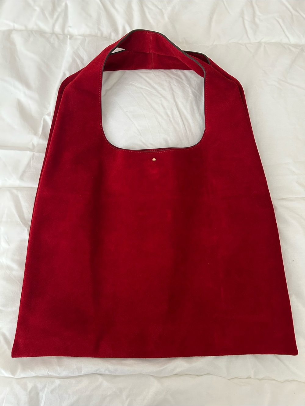 Tory Burch NEW Red Suede Bag -
